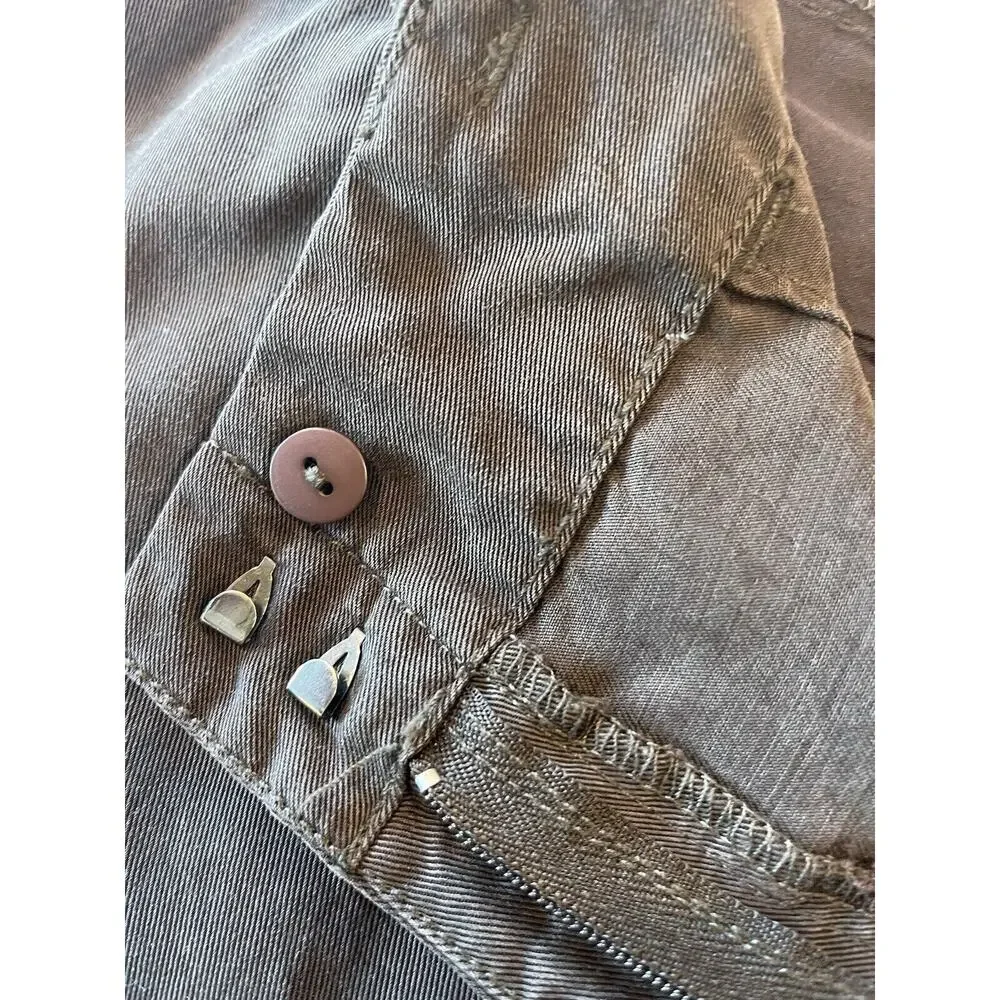 J. Jill‎ Tencel Full Wide Leg Pants Brown Size Medium